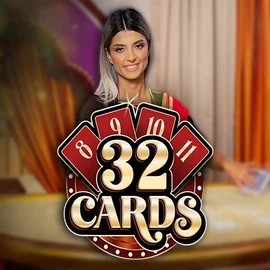32 Cards online game logo by Ezugi on spinsycasinoo.org