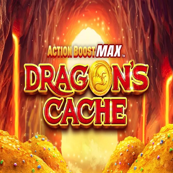 Action Boost Max Dragon's Cache casino game by SpinPlay Games – featured logo at Spinsy Casino
