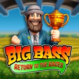 Big Bass Return to the Races slot icon by Pragmatic Play, available at Spinsy Casino