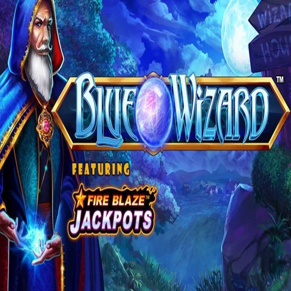 Enjoy Blue Wizard Fire Blaze Jackpots by Rarestone Gaming – logo hosted on spinsycasinoo.org