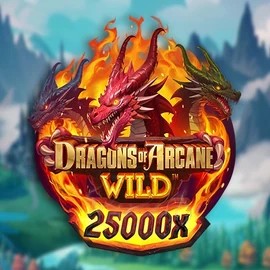 Dragons of Arcane Wild logo by Foxium at Spinsy Casino
