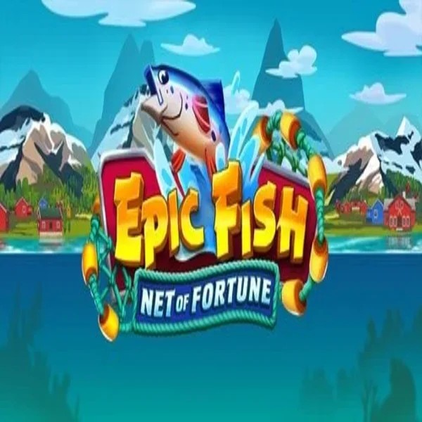 Epic Fish Net of Fortune slot logo by Quickspin at Spinsy Casino