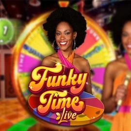 Funky Time by Evolution, showcased at spinsycasinoo.org – game logo