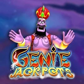 Genie Jackpots slot visual from Blueprint Gaming available on spinsycasinoo.org