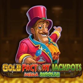 Play Gold Factory Jackpots Mega Moolah slot by Aurum Signature Studios on spinsycasinoo.org