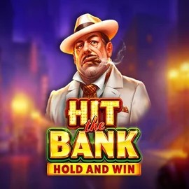 Hit The Bank Hold and Win slot logo by Playson at Spinsy Casino