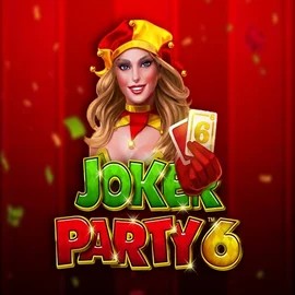 Joker Party 6 slot visual from Greentube available on spinsycasinoo.org