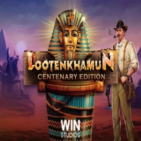Official Slots logo: Loot'en Khamun the Dead Sea Scrolls by Win Studios at Spinsy Casino