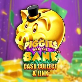Official Slots logo: Piggies And The Bank Cash Collect & Link by Origins at Spinsy Casino