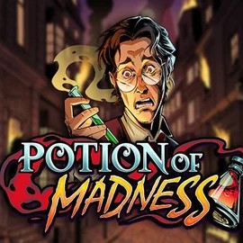 Potion of Madness slot logo by Play'n GO at Spinsy Casino