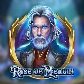 Slots logo of Rise of Merlin from Play'n GO at Spinsy Casino