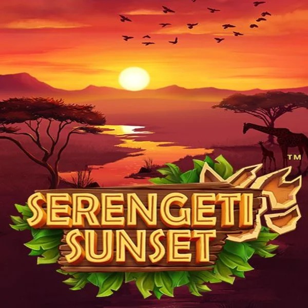Serengeti Sunset slot logo by Skywind Group at Spinsy Casino