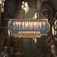 Steamworks The Workshop logo – Slots by Peter & Sons at Spinsy Casino