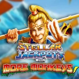 Stellar Jackpots with More Monkeys game by Lightning Box Game – logo hosted on Spinsy Casino
