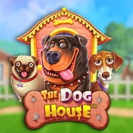 The Dog House slot logo by Pragmatic Play at Spinsy Casino